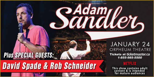 PMC | Adam Sandler with Special Guests David Spade, Rob Schneider ...